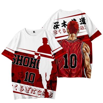 SLAM DUNK Περιφερειακό T-Shirt Sakuragi Flower Road Κοντό μανίκι Ανδρικά Γυναικεία Αθλητικά Tshirts Καλοκαιρινή 3D εκτύπωση Παιδικά T-Shirts Μπλουζάκια