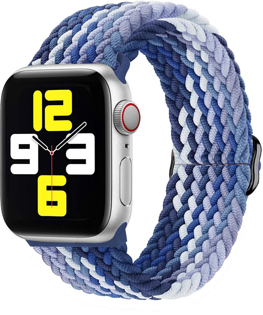 Braided Loop Strap for Apple Watch Band 44mm 40mm 49mm 45mm 41mm 46mm 42 38mm Nylon Bracelet iWatch Series Ultra 10 9 8 7 6 5 SE