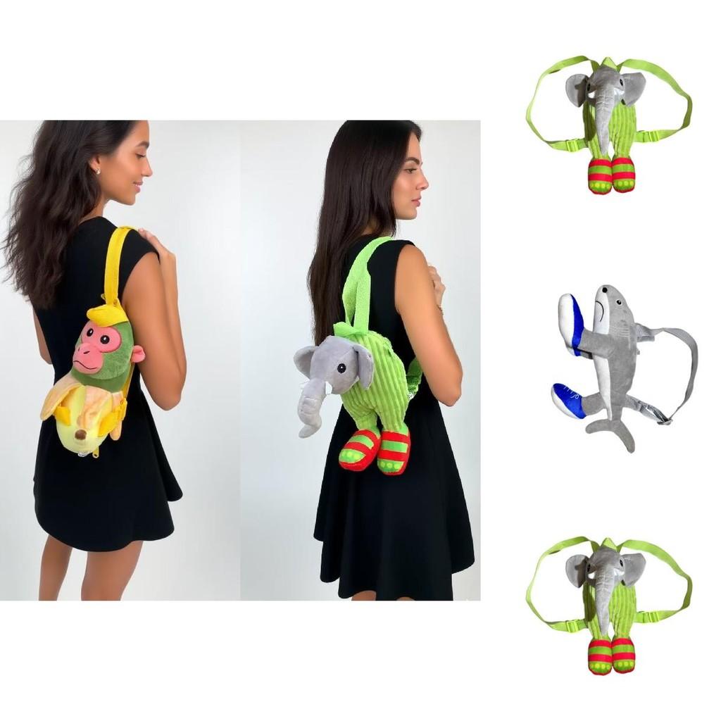 Tungtung Sahur Kids Plush Backpack With Creature For Children Play