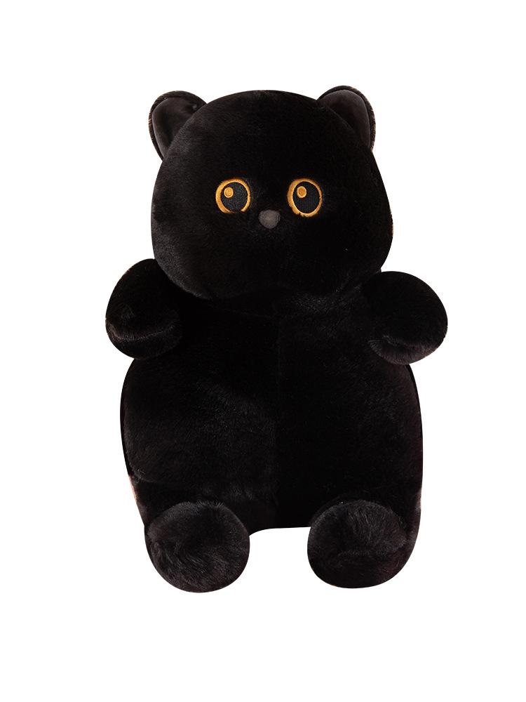 

Плюшевый кулон в виде толстого кота - Украшение для рюкзака с котенком и подарок для пары 35 cm чёрный