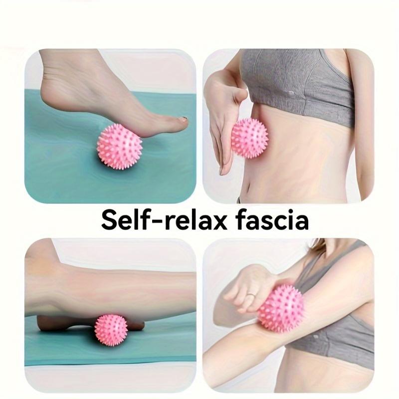 7.5cm Fitness Therapy PVC Ball Plantar Fascia PVC Massage Ball Muscle Relaxation Acupoint Massage Stimulating Ball Fitness Ball