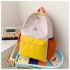 Schoolbag Japanese candy color light children's schoolbag contrasting color trend anti-splashing backpack for primary school students versatile casual