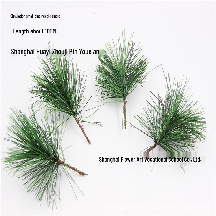 Artificial Pine Needle Greenery & Red Berry Bouquet for Holiday DIY & Gift Packaging