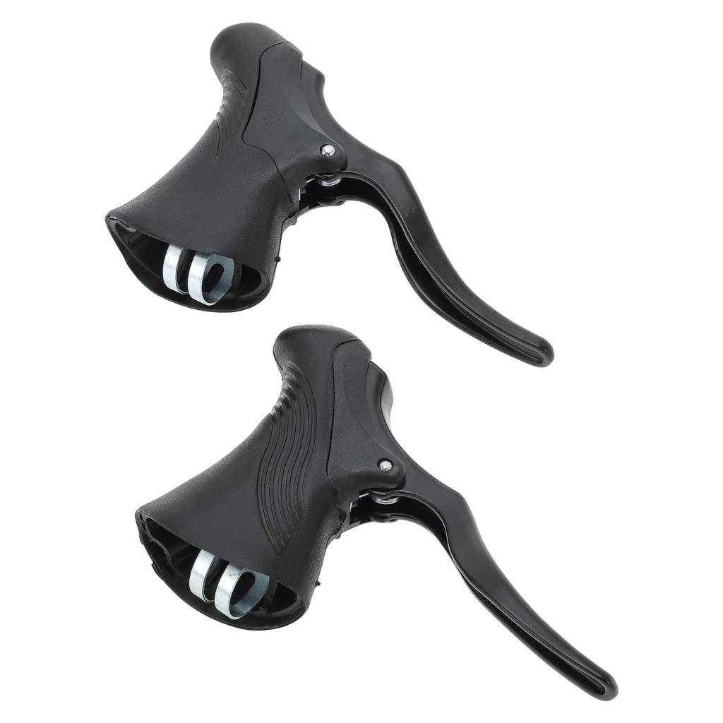 BULLSPANN Universal Brake Levers Aluminum Alloy for Road Bikes and Mountain Black 1 Pair Bicycles, Bikes,