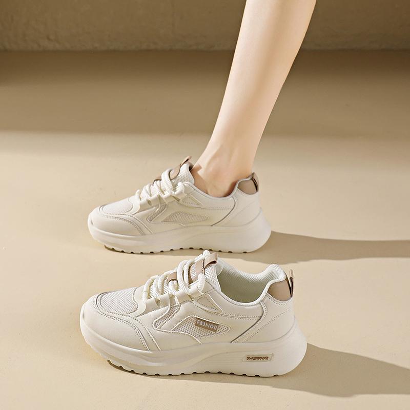 CRLAYDK Women's Mesh Sneakers Casual Breathable Tennis Lightweight Chunky Shoes Walking Footwear Ladies Sports Trainers