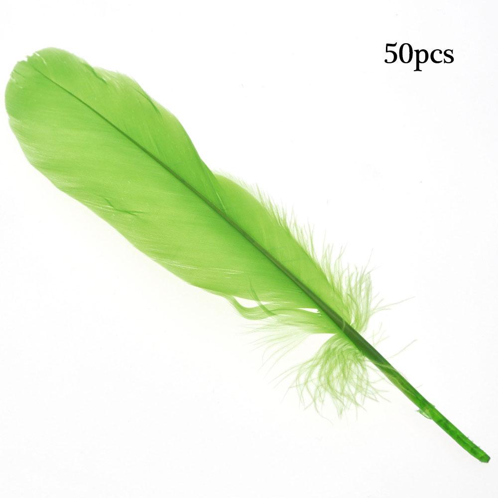 50pcs Natural Goose Feathers 15-20cm, Pure Soft DIY Craft Feathers for Home Decor, Balloons, Jewelry & Fashion Embellishment