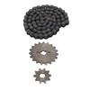 420 19T Front Engine Sprockets 10 Tooth Rear Sprocket Steel 420 Chain Kit for Off Road Bicycle ATVs