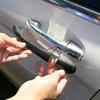 ABS Carbon Door Grab Handle Trim For Mercedes Benz W205 W213 X253 C E GLC Class