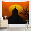 Happy Halloween Tapestry Cartoon Pumpkin Print Tapestry Home Living Room Bedroom Decor Wall Hanging For Boys Teen Festival Gift