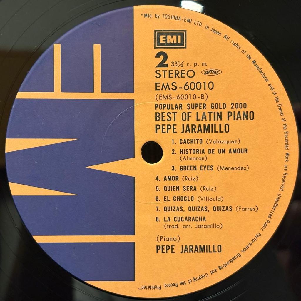 [USED] Best Of Latin Piano - Pepe Jaramillo