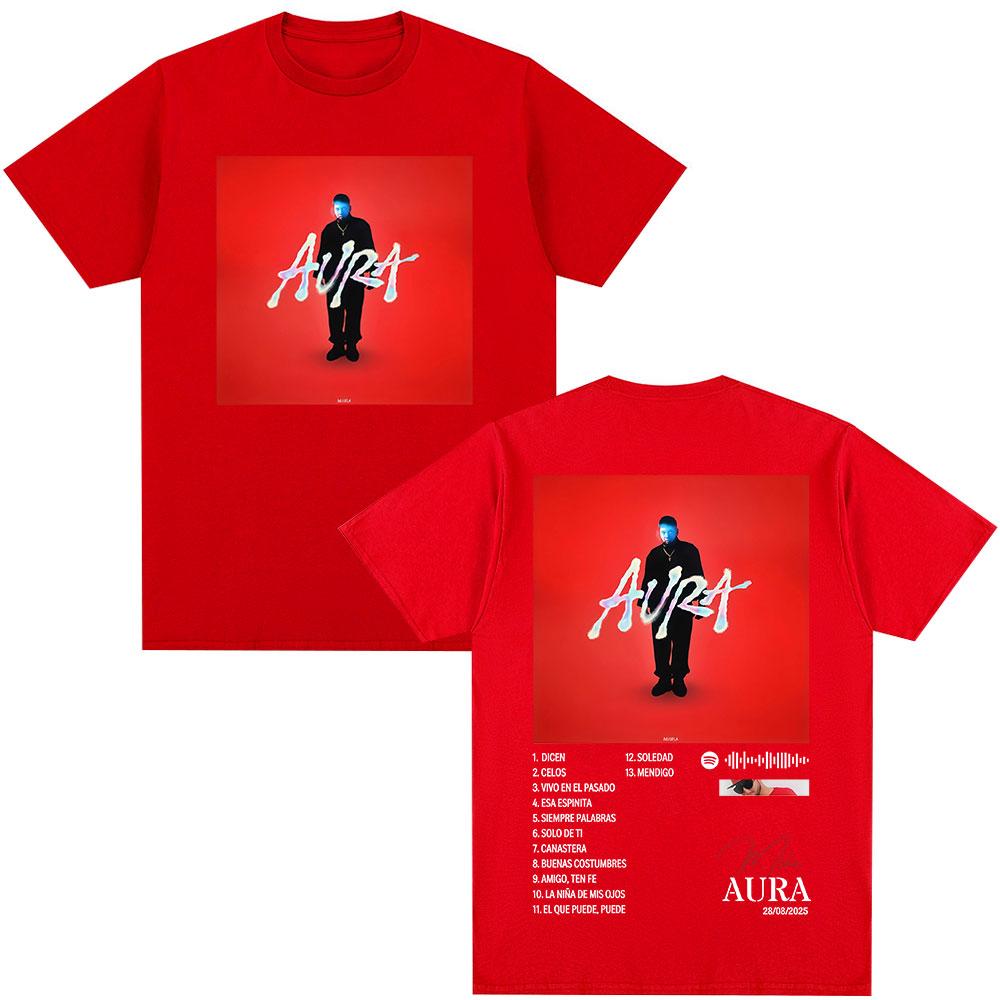 Rapper Maka Aura 2025 Tour Graphic T Shirts Unisexs Women Fashion Vintage Tshirts Casual Cotton Short Sleeve T Shirt Streetwear