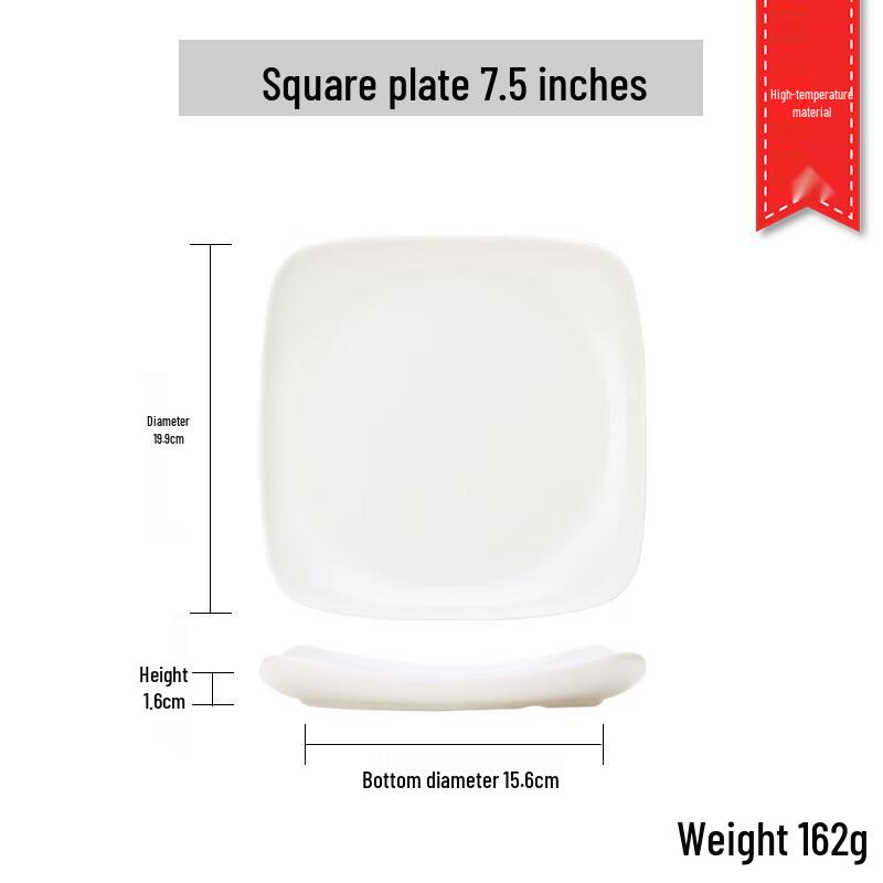 Melamine Square Dinner Plates