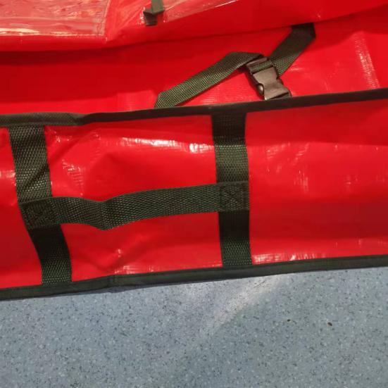 Christmas Wrapping Paper Storage Bag Durable Soft PE Woven Fabric Gift Wrap Storage Pouch with Flexible Partitions and Pockets