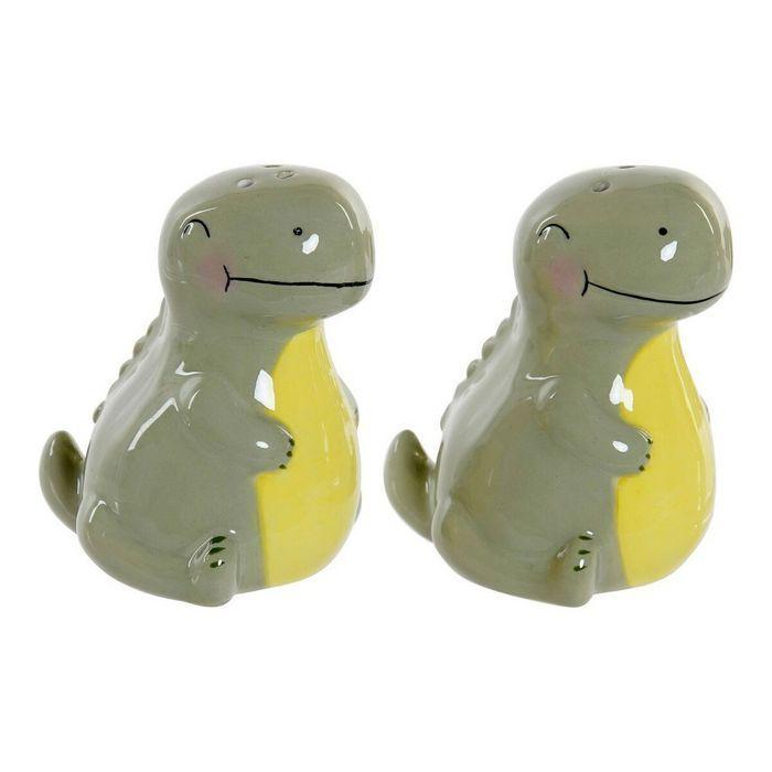 Salière - DKD HOME DECOR - LC-173478 - Dinosaure - 6,6x7x7,7 cm - Multicolore (x2)