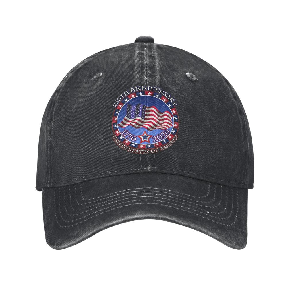 America Year Anniversary Printed Caps for Unisex Women Cotton Trucker Hat Lerisure Wear Baseball Cap Adjustable