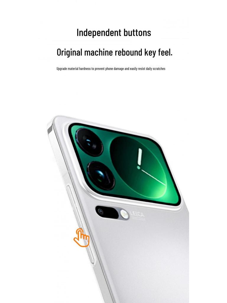 Xiaomi 17 Pro Max Ultracienkie Półprzezroczyste Etui Antywstrząsowe