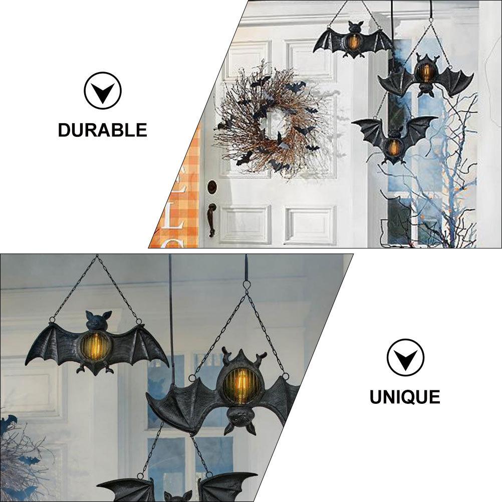 Halloween Bat Lantern Unique Modeling Resin Material Party Decoration Theme Backdrop Festive Atmosphere