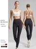 Women's Cross-Back Sports Bra: Sexy, Stylish Design for Pilates, Fitness, and Yoga, with Fixed Cups and Thin Straps for Outdoor Wear.