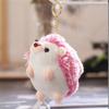 1PCS Plush Hedgehog Toys Key Chain Ring Pendant Plush Toy Animal Stuffed Anime Car Fur Gifts for Women Girl Toys Doll  12CM