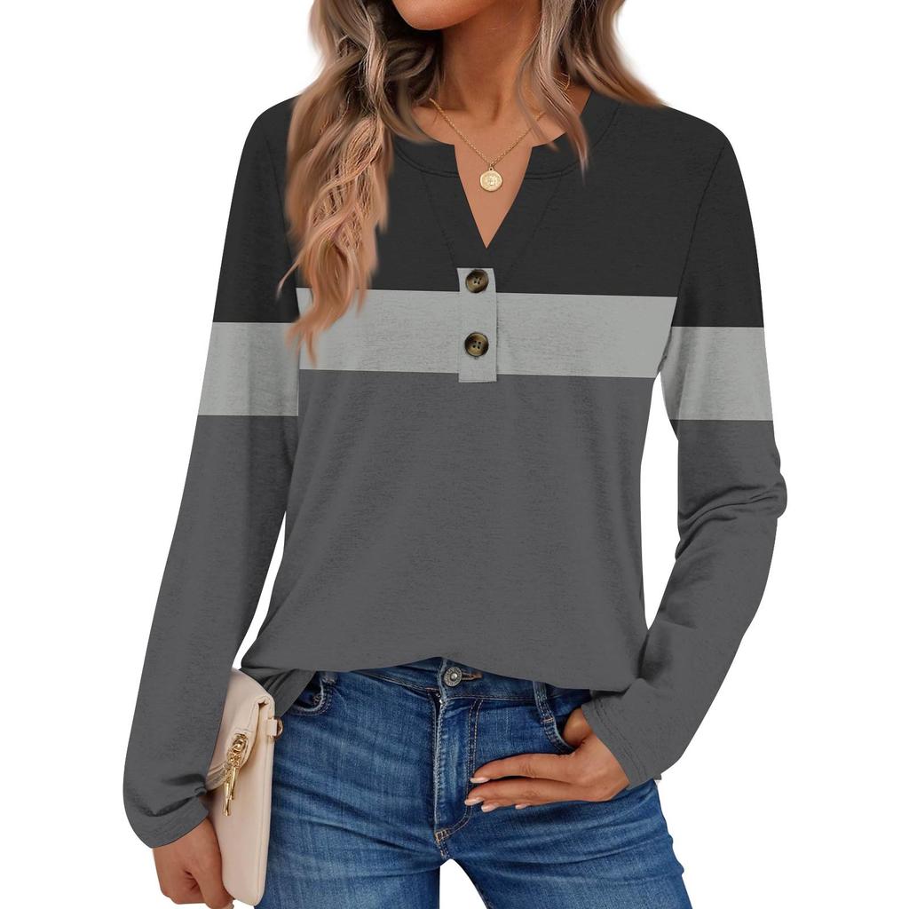 Women's Print Long Sleeve Shirts Elegant Casual Tops Trendy Shirts Tops