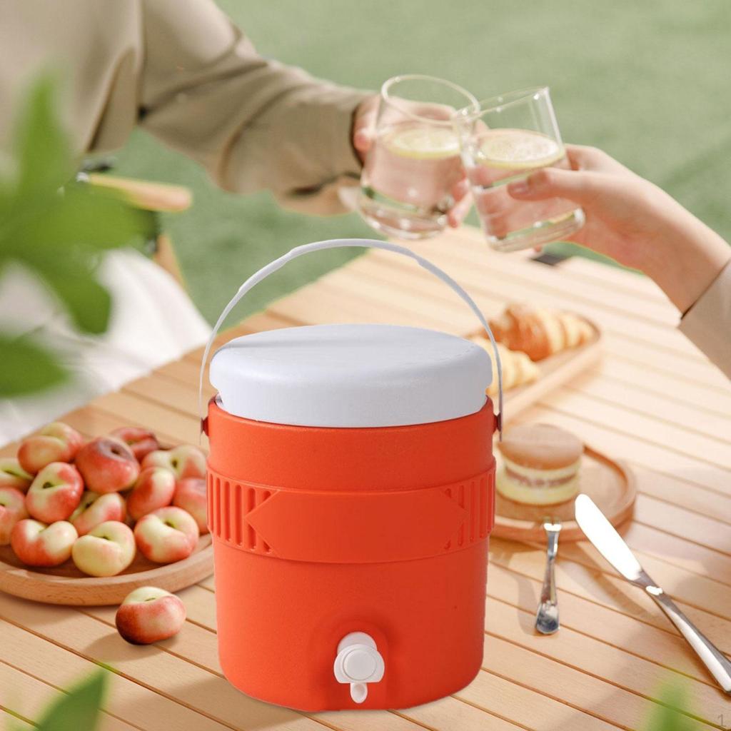 3,8 l Isolierter Campingbehälter Fass Wiederverwendbare Auslaufsichere Wasserflasche Eisspender für