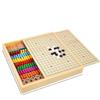 Multi-Board Game Set: Go-Moku, Checkers, Chinese Checkers, Chess, Animal Chess, Army Chess – Parent-Child Educational Toy