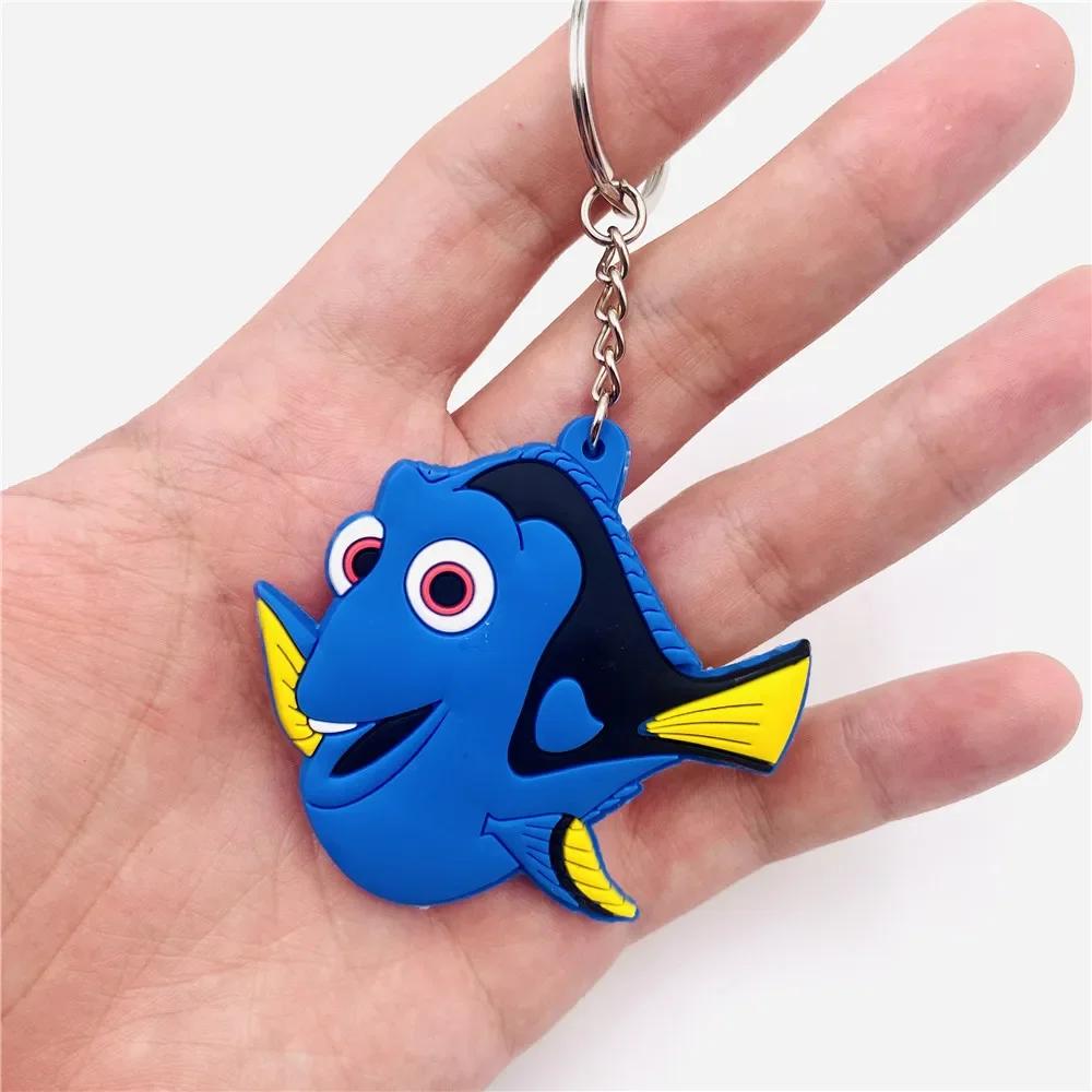 Porte-clés Dessin animé DSN Pixar Le Monde de Nemo Kawaii Dory Nemo Porte-clés Double Face Pendentif Sac à Dos Accessoires de Sac Porte-clés de Voiture
