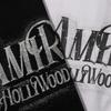 727 Amiri 2025 Summer New Men's and Women's Loose High Quality Cotton Plus Size T-shirt Couple T-Shirt Hot Silver Letters
