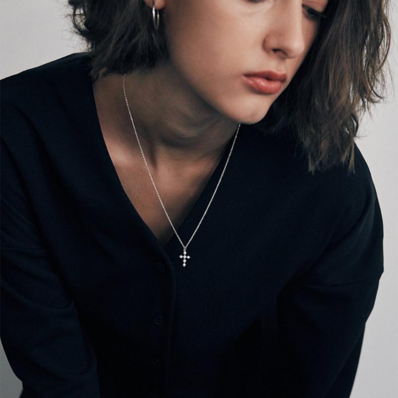 Verte 925 Silver Dew Necklace   un.Silver.212