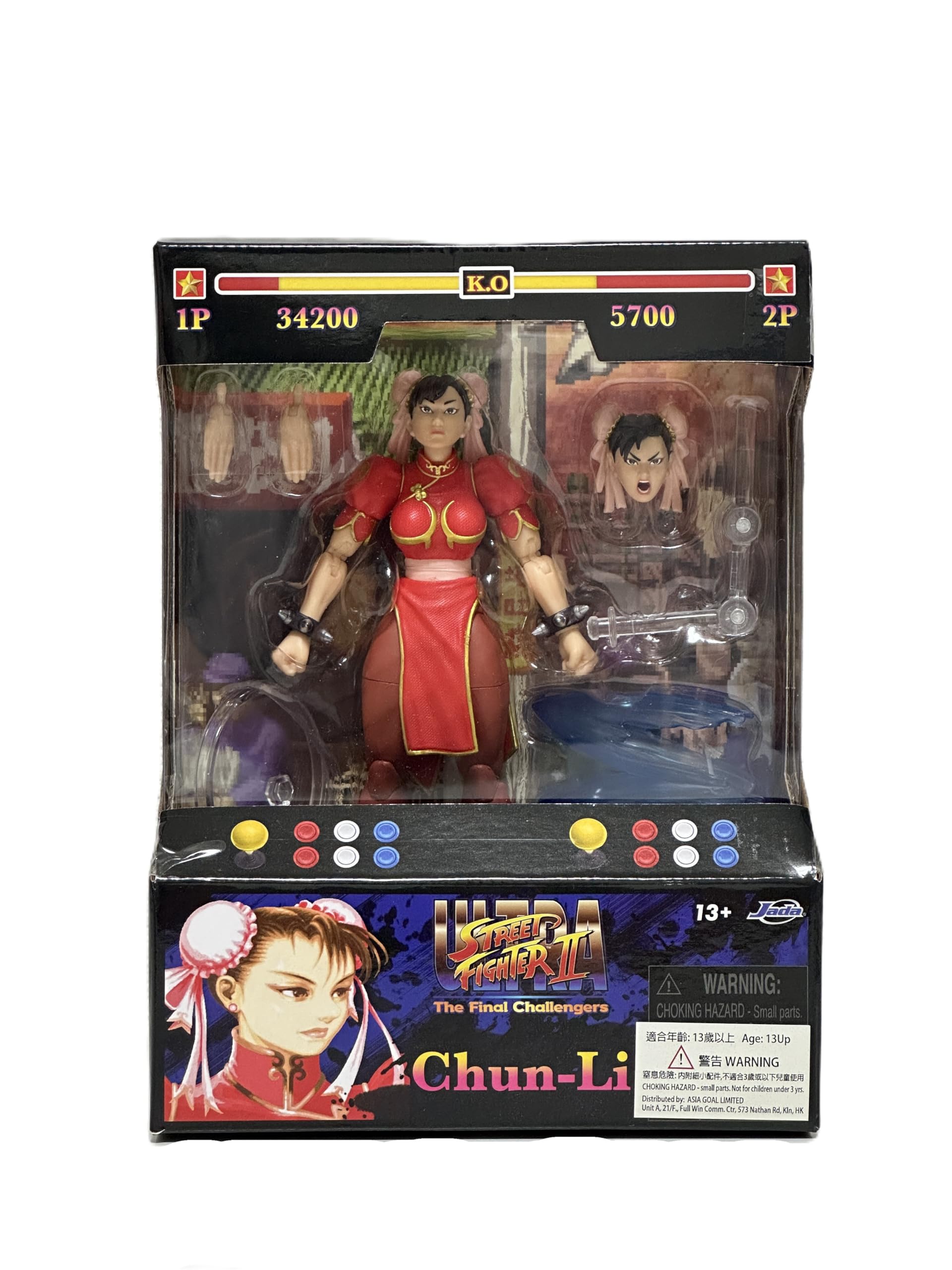 

Jada Toys JD35664 Street Fighter II Street Fighter Player 2 Red Let подвижная фигурка Chun-Li Chun-Li 1/12 [Товар]