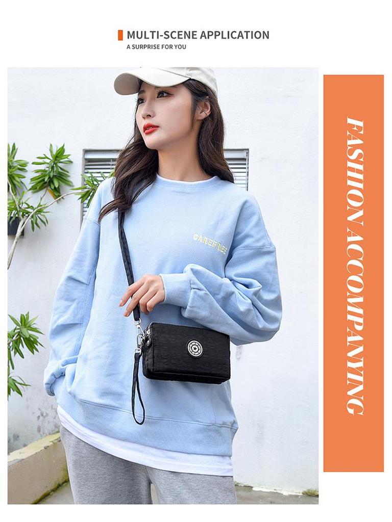 Women's Fashion Canvas Cell Phone Crossbody & Wristlet Handbag