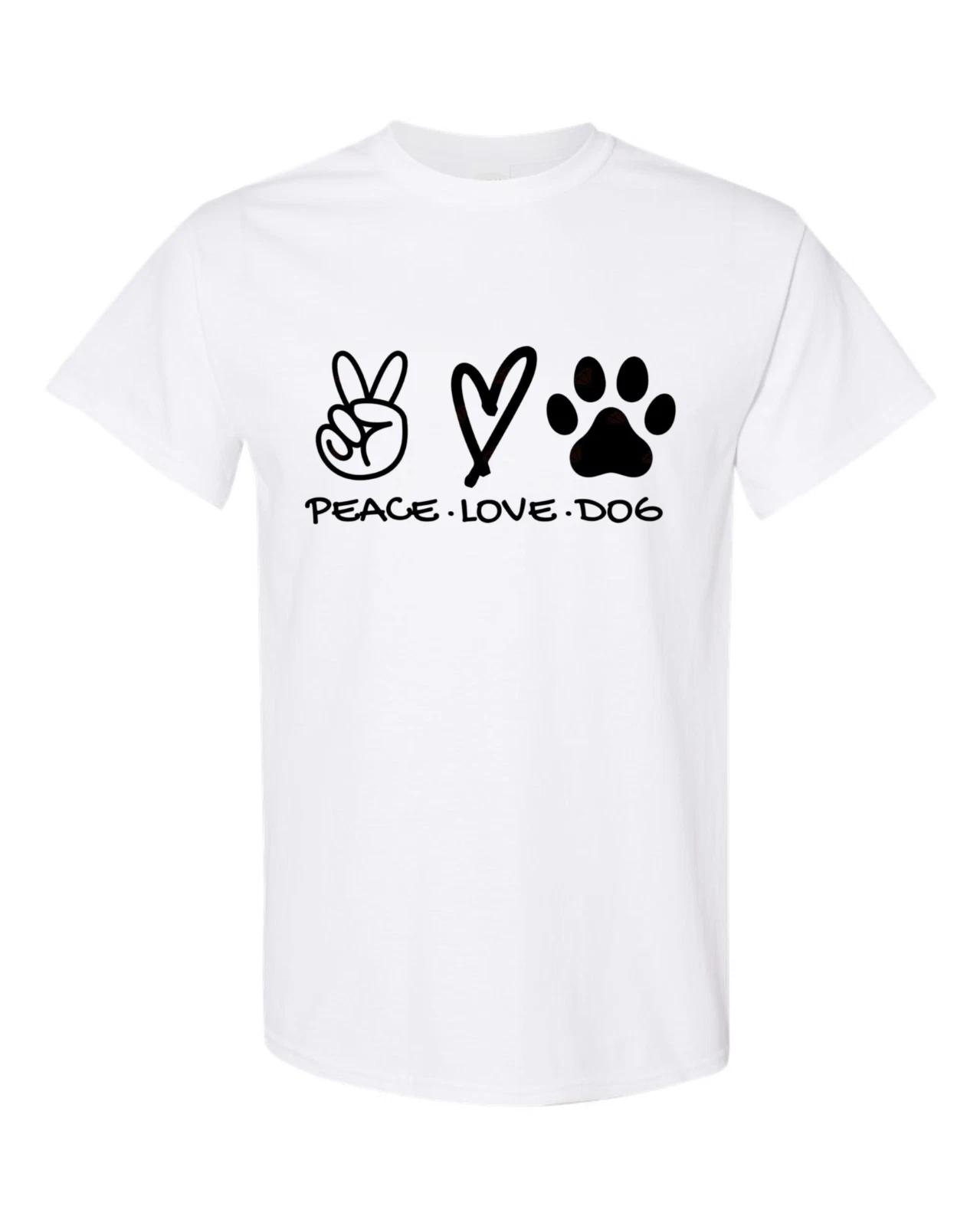 Peace Love and Dogs T-shirt dog lovers and animals lovers baby furry M