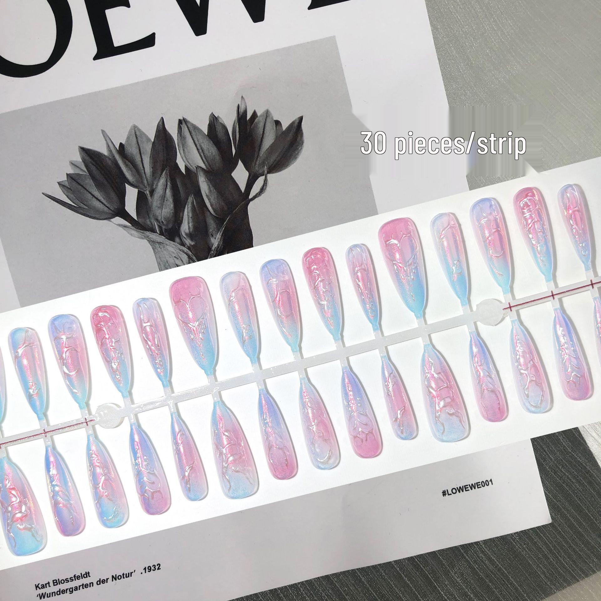 

Ногти-накладки Y2K Миллениал Киберпанк Розовый Омбре (30 штук) YM577 Cyberpunk [XS/S/M - Mixed Set]