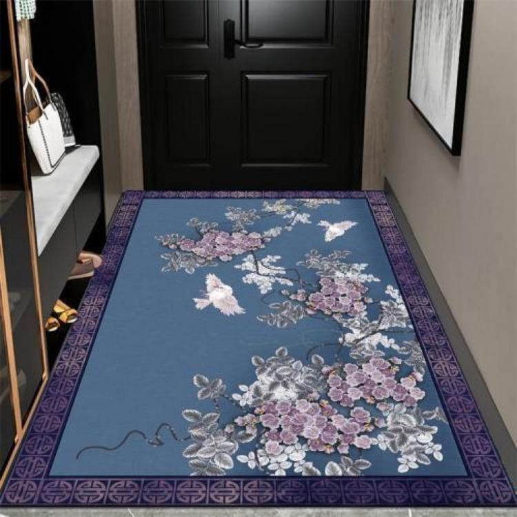 New Chinese Style Living Room Large Area Carpet Entrance Bedroom Carpet Anti Slip and Dirt Resistant