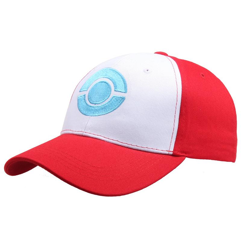 Anime Pokemon Ash Ketchum Pikachu Baseball Cap Cute Cartoon Adjustable Embroidery Trucker Hat Unisex Gifts