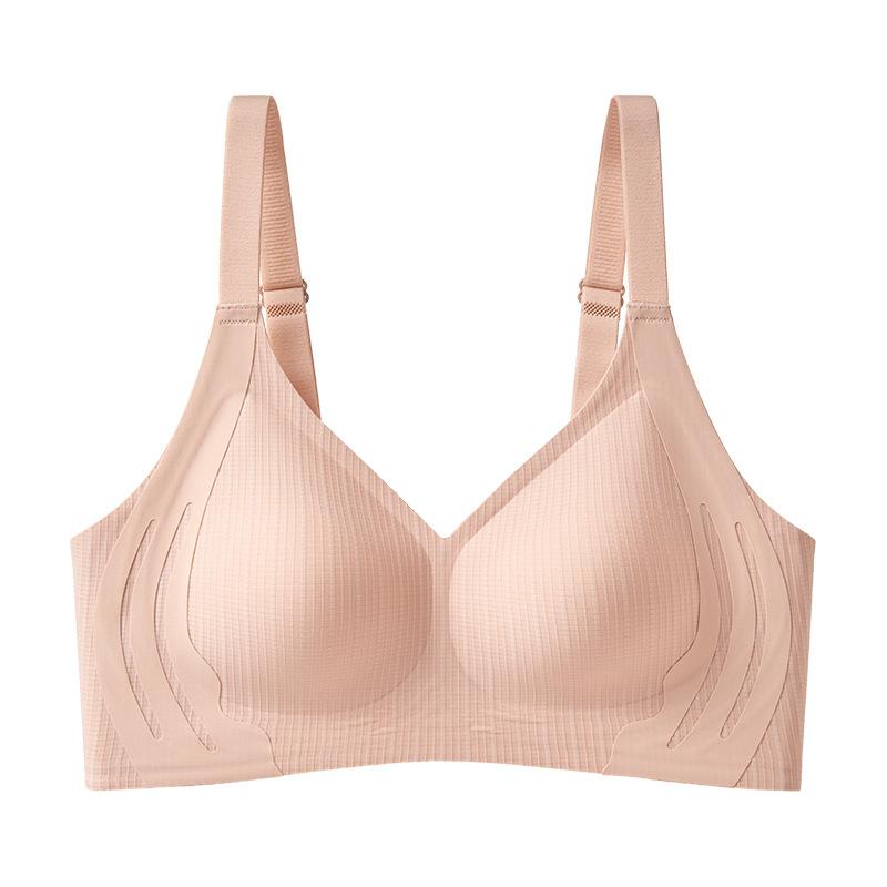 Seamless Thin Push Up Bra No Steel Ring Fixed Cup Comfortable Underwear