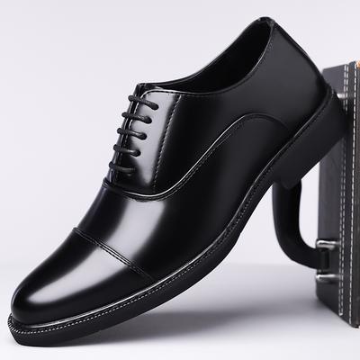 Fashion Hot Selling Men's Leather Shoes Leisure Business and Comfortable Styles Groom's Wedding Party Plus Size Derby Shoes