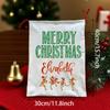 Personalized Santa Sack Merry Christmas Dancing Reindeer Christmas Gifts From Santa Claus Drawstring Gift Bag Christmas Stocking