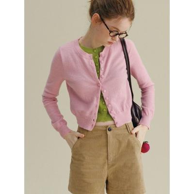 Fake Two-piece Retro Top Contrasting Color Design Short Commuting Gentle Temperament Knitted Cardigan