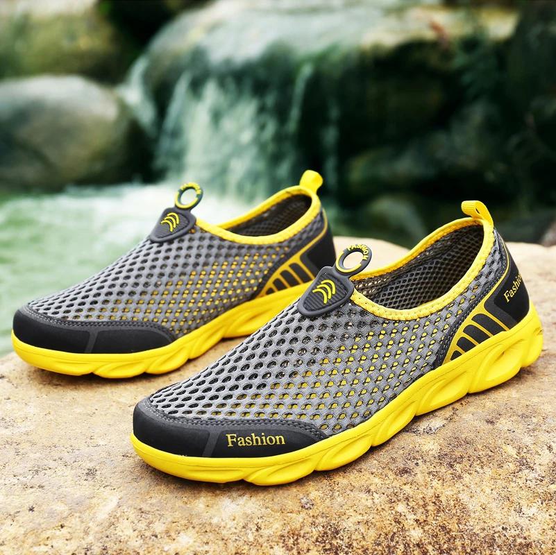 Men Shoes Mesh  Outdoor Men Casual Sneakers Summer Breathable Water Shoes Couple Wading Shoes for Man Women Tenis