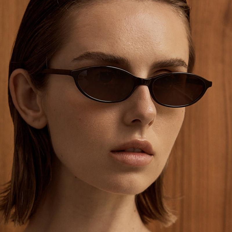 Classic Vintage Oval Sunglasses Women Men Small Frame Simple Trend Sun Glasses Driving Fishing Shade Glasses