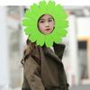 Cosplay Costume Sunflower Headgear 39cm Sunflower Hat Hood Easy To Wear Performance Props