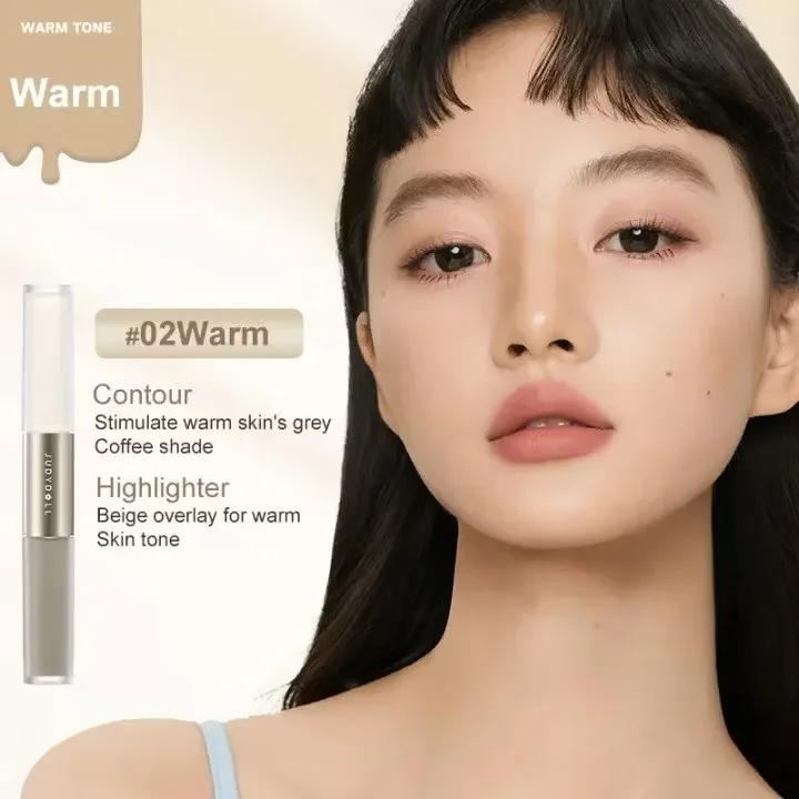 

Judydoll Dual Head Liquid Highlighter & Contour Duo Matte Natural Long-lasting Powder-free for Beginner Nose Shaping Pen Makeup 02