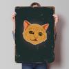 Cartoon Cat With Funny Expression Tinplate Poster Custom Wall Art Vintage Metal Signs Retro Tin Plaque for Decoration Gaming