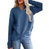 IHUASU Autumn Winter Women's Casual Shirt Solid Color Long Sleeve Splicing Solid Color Loose Hoodie Women On