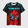 Newest Demon Samurai Mask Sakura 3D Print T shirts For Men/Women Crew Neck Short sleeve Top Fashion Oversized Punk Style T shirt