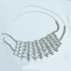 European And American Exaggerated Full Diamond Fringed Neck Chain Super Flash Light Luxury Temperament Dress Accessories Bridal Wedding Dress Evening