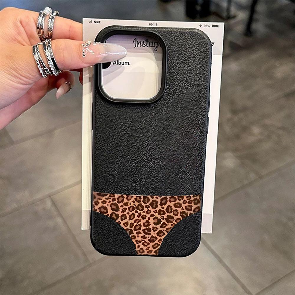 Ultra Slim Phone Case For Samsung A15 A35 A54 A55 S25 Ultra A17 A26 A36 S26Soft Durable Anti Fall Sexy Leopard Pants Case