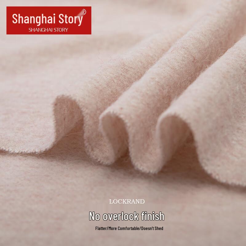 Shanghai Story Women's Pure Wool Embroidered Scarf & Shawl