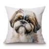 Jack Russell Yorkshire Labrador Dachshund Poodle Dalmatian Pet Dog Poster Art Cushion Cover Pillow Case